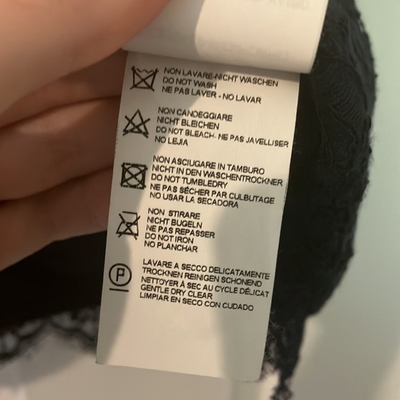 Wedding Guest Dress - Long Sleeve - Lace Silk Italian 40 - Picture 10 of 11